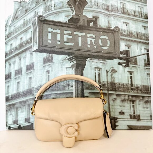 Coach C3880 Pillow Tabby Shoulder Bag 18 IN IVORY - Picture 2 of 7